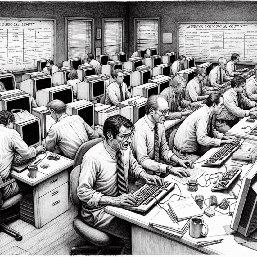 Humans engage in a synchronized digital ritual to obtain permission for eco-friendly practices.